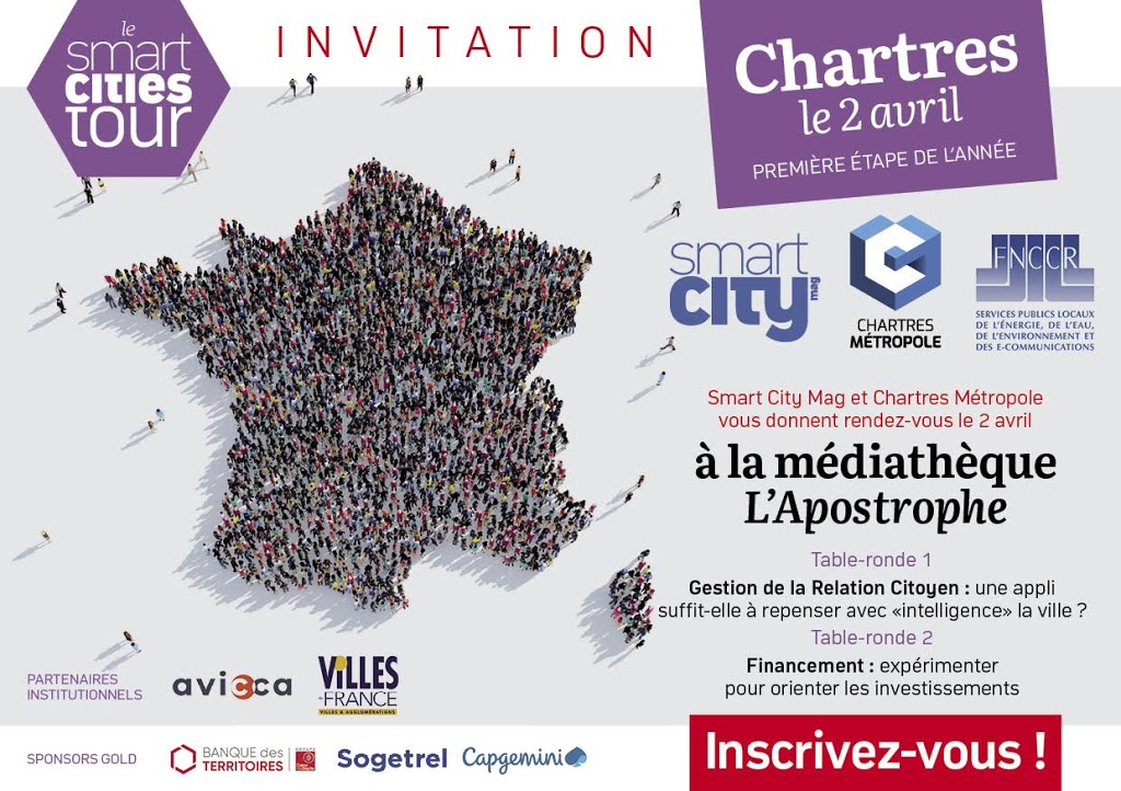 Présentation de DataCités 2 lors du Smart Cities Tour à Chartres, le 02/04/2019