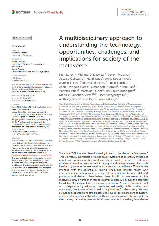 Frontiers-metaverse